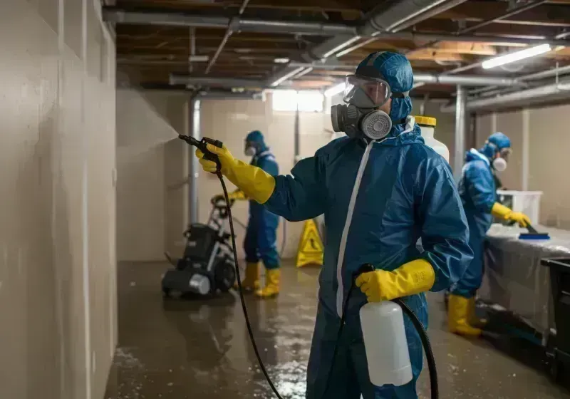 Basement Sanitization and Antimicrobial Treatment process in Marthasville, MO